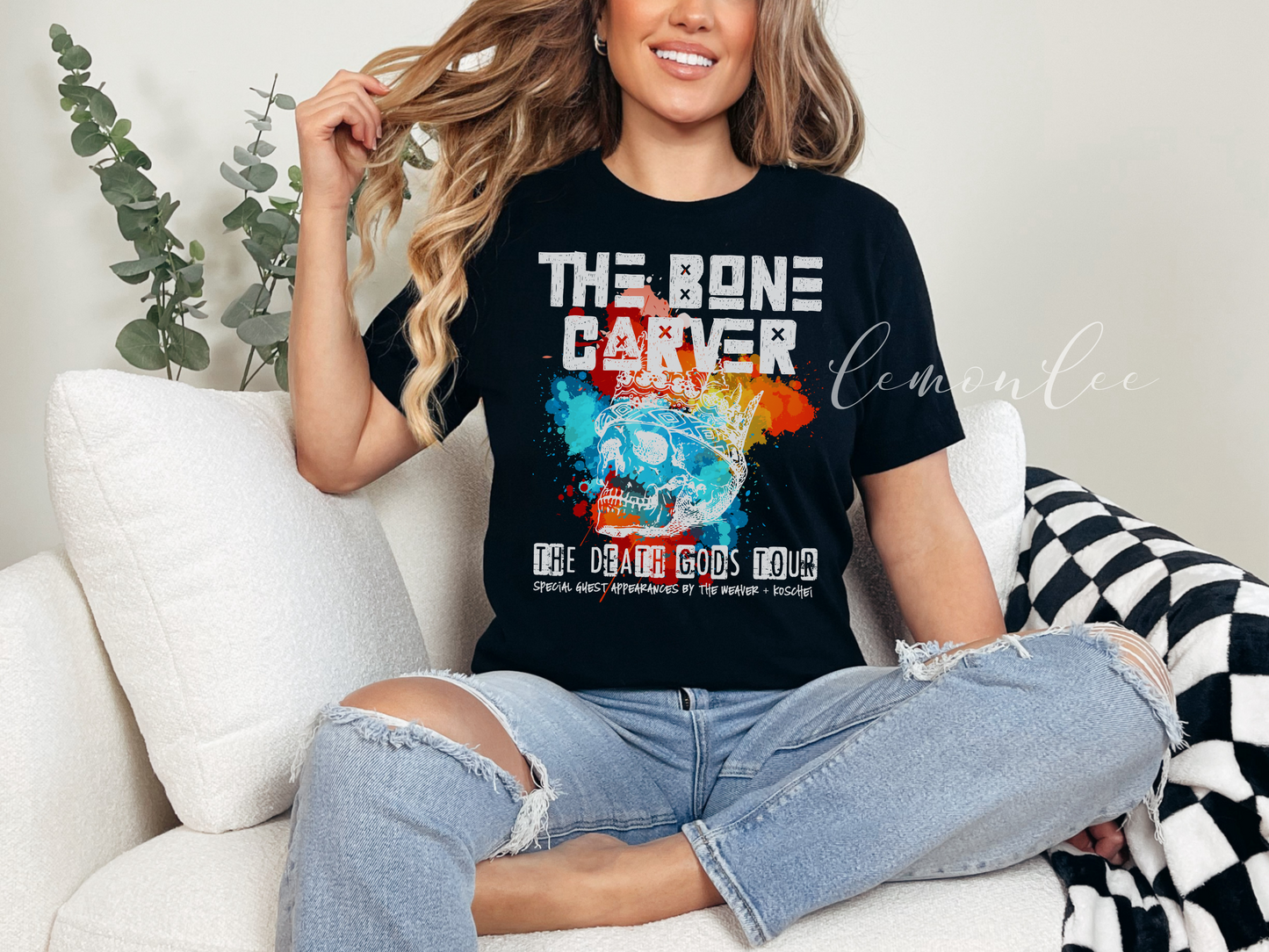The Bone Carver Death Gods Tour Bella + Canvas Shirt