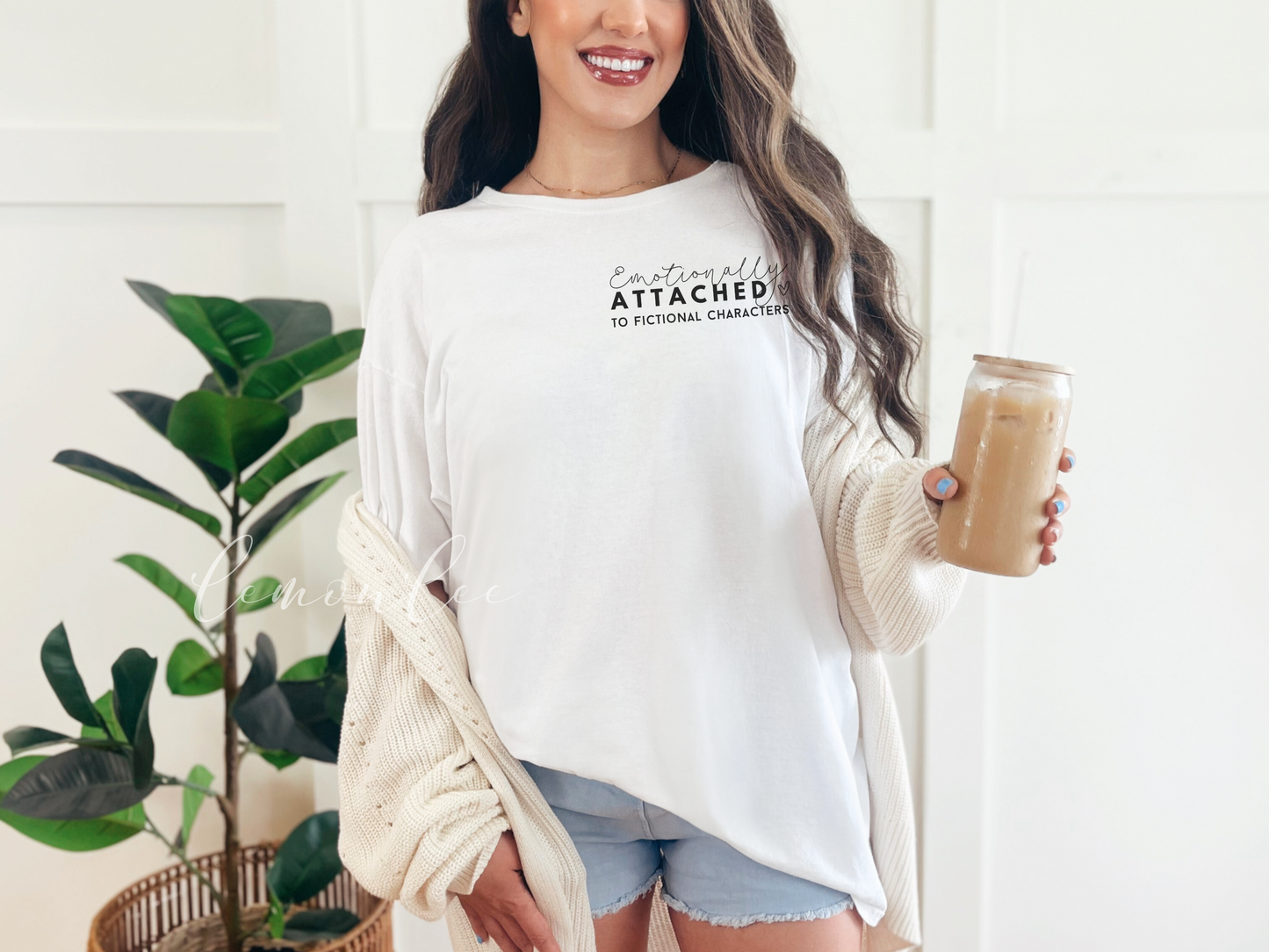 Book Boyfriends Crewneck Shirt - Emotionally Attached to Fictional Characters Shirt - Light Colors