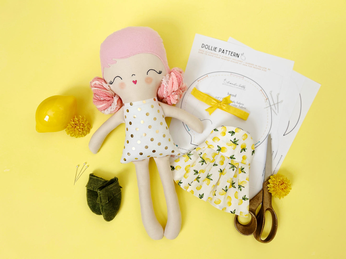 The Original LemonLee Dollies Sewing Pattern - Digital Download