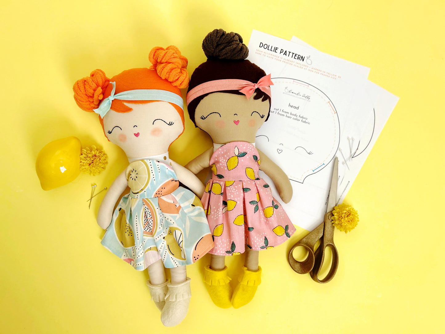 The Original LemonLee Dollies Sewing Pattern - Digital Download