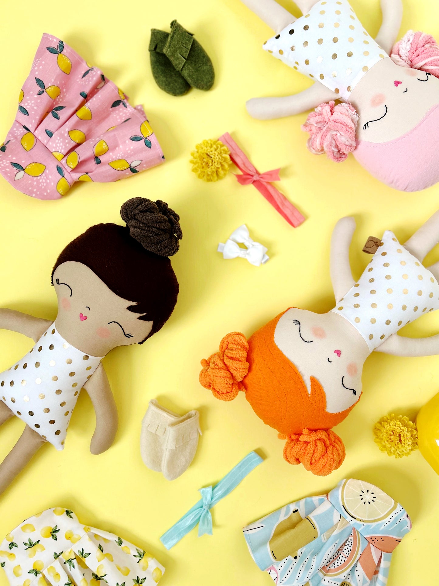 BUNDLE of The Original LemonLee Dollies Sewing Pattern and SVG Cut Files