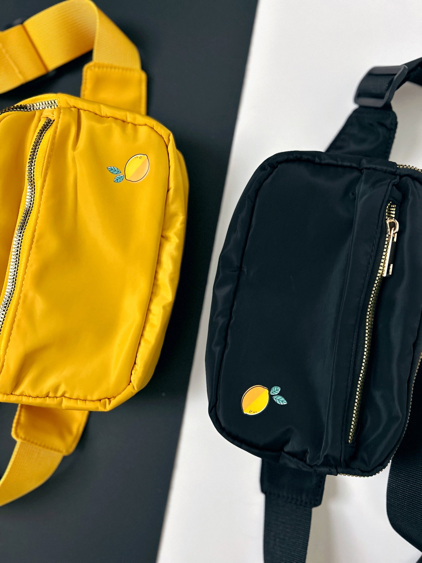 Little Lemon Crossbody Kindle Bag - Black