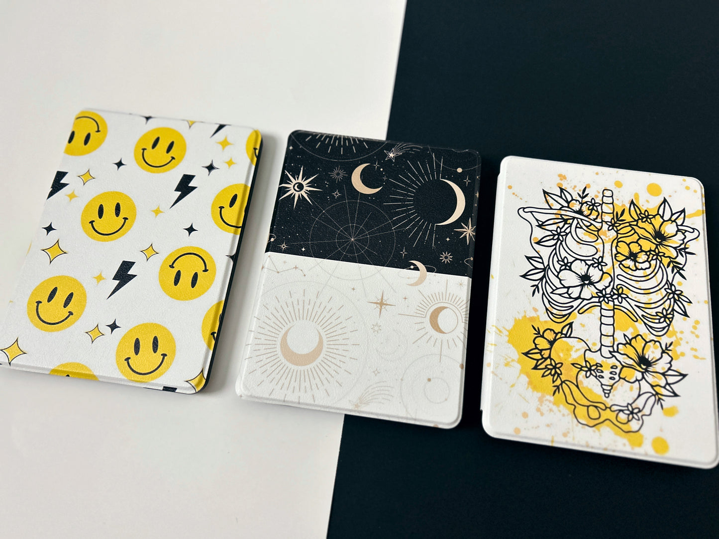 Kindle Case Cover for Kindle 11th + 12th Paperwhite and Kindle Basic - Skeleton in Peace