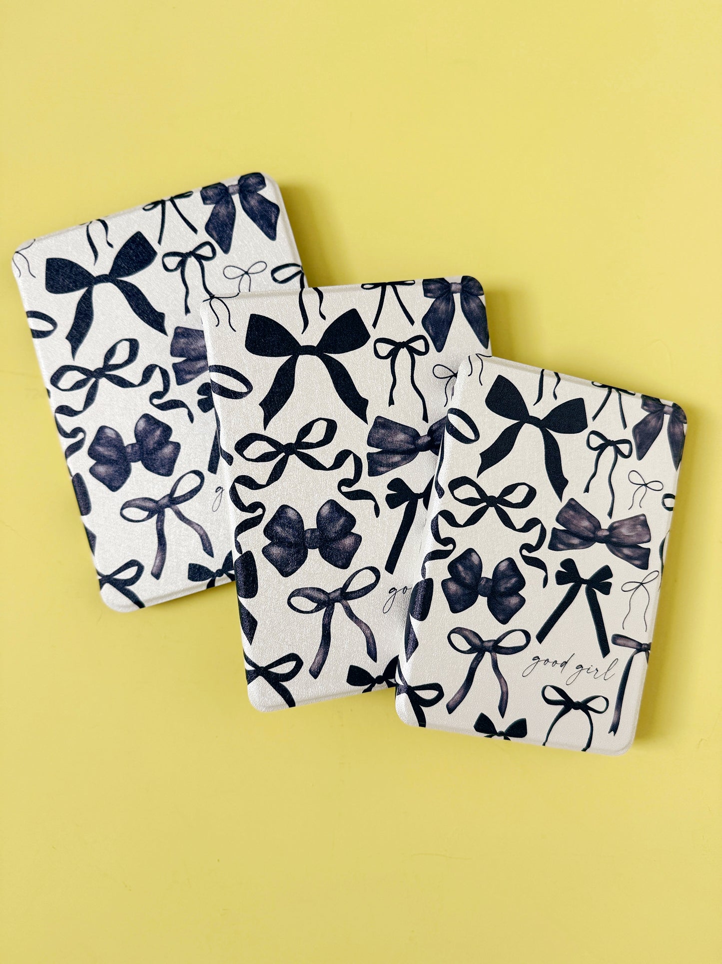 The Best of Both Kindle Case Cover with Clear Back and Cover Strap - Good Girl Bows - 11th + 12th Gen Paperwhite and Kindle Basic