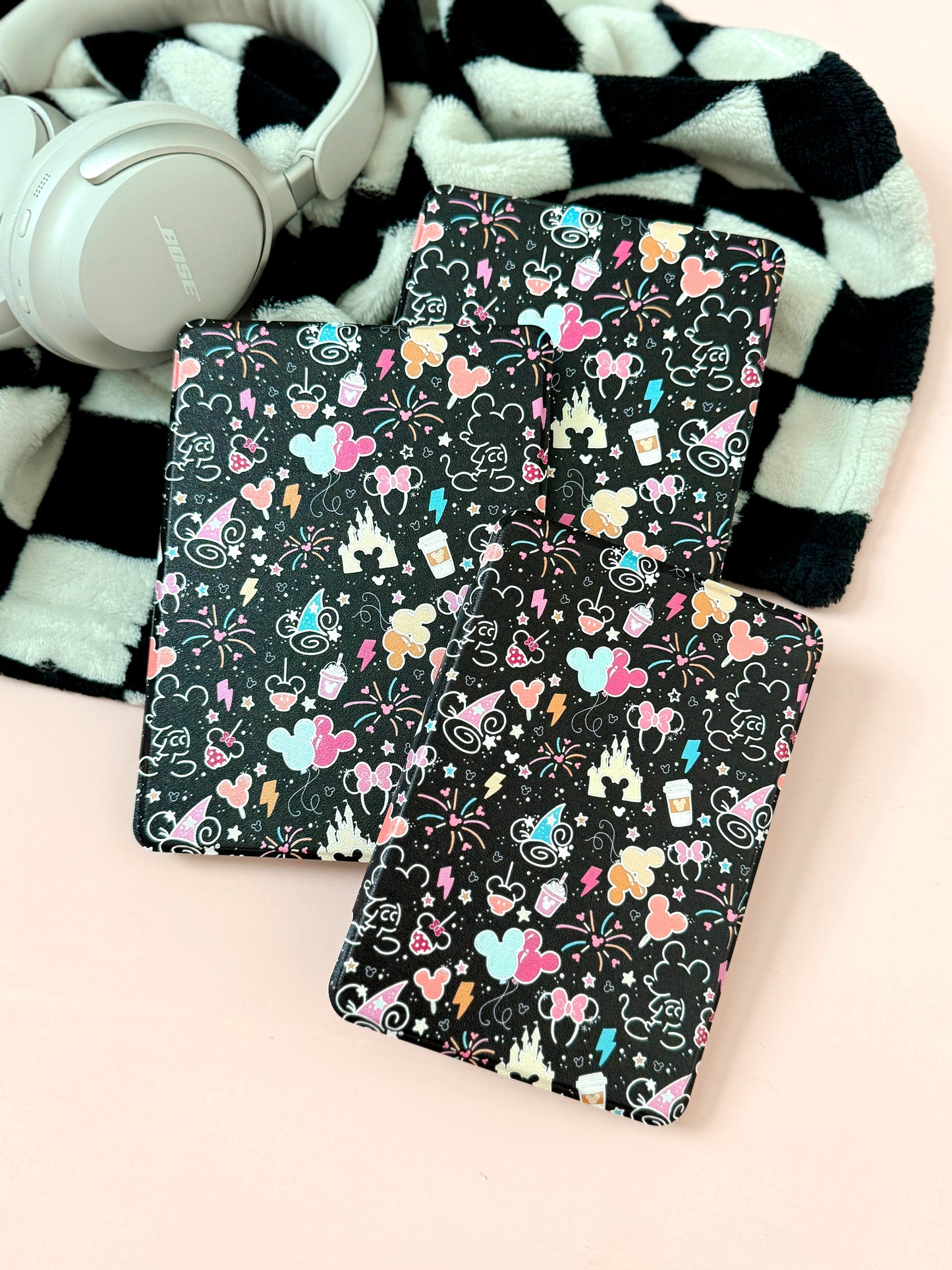 The Best of Both Kindle Case Cover with Clear Back and Cover Strap - Magical Mouse - 11th + 12th Gen Paperwhite and Kindle Basic