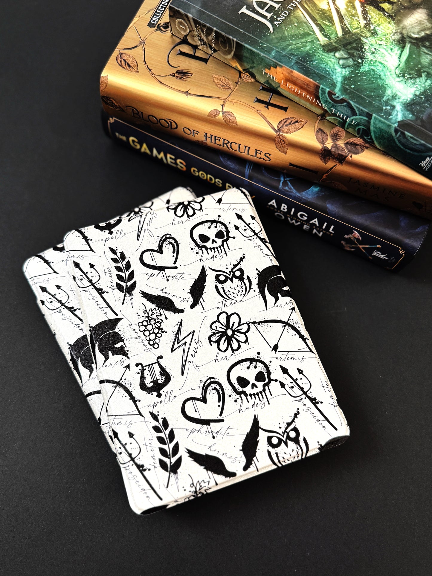 The Best of Both Kindle Case Cover with Clear Back and Cover Strap - Mythology Icons - 11th + 12th Gen Paperwhite and Kindle Basic