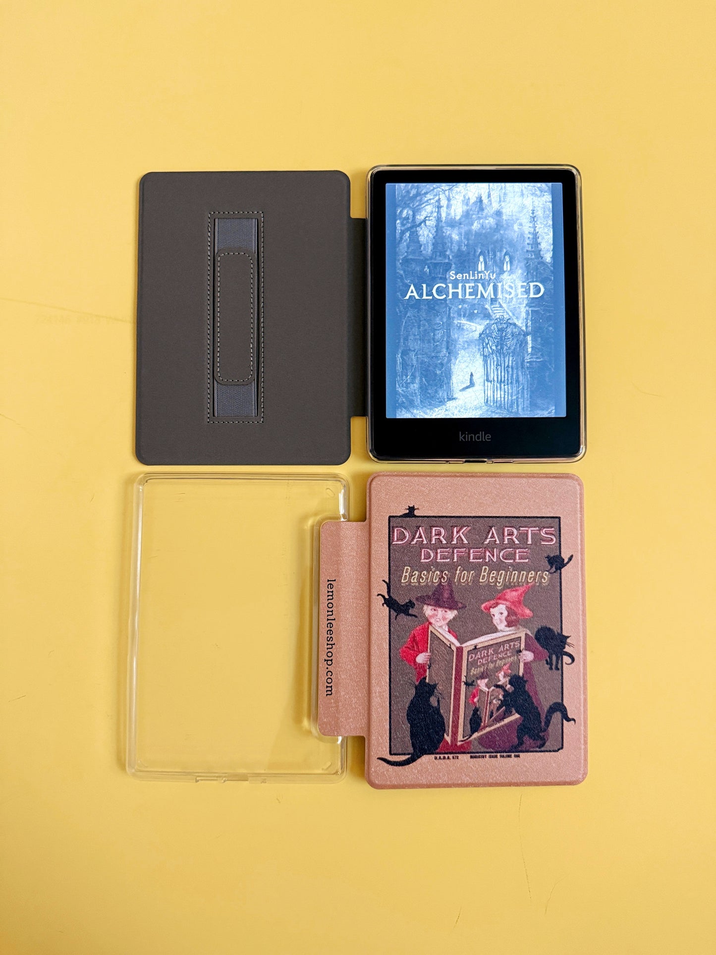 The Best of Both Kindle Case Cover with Clear Back and Cover Strap - Dark Arts Class - 11th + 12th Gen Paperwhite/Colorsoft