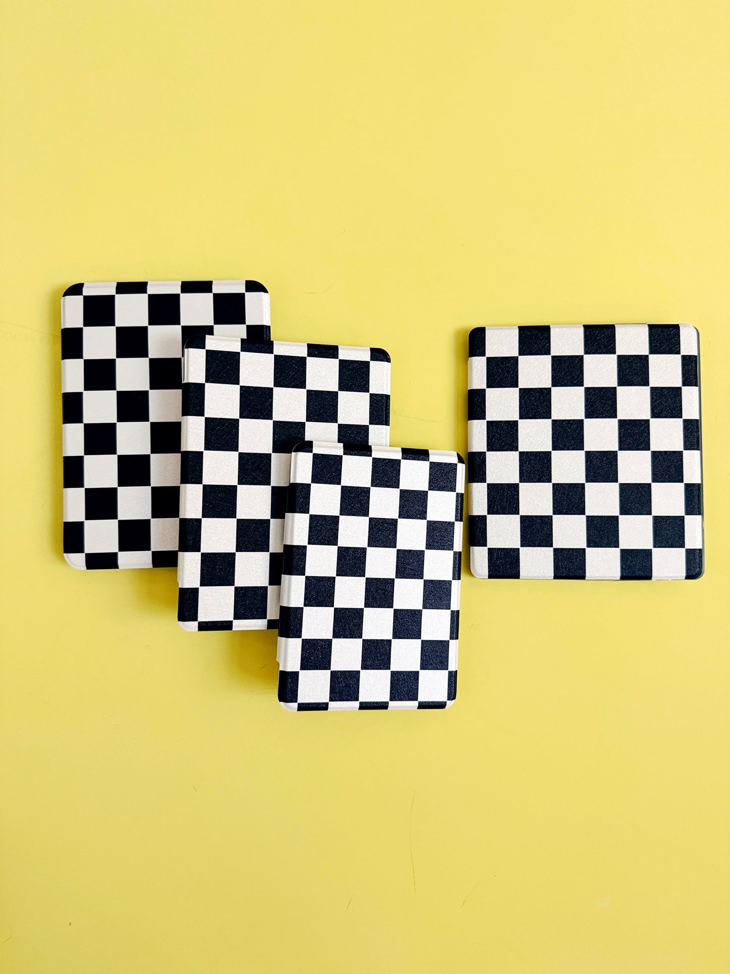 The Best of Both Kindle Case Cover with Clear Back and Cover Strap - Classic Checkers - 10th + 11th + 12th Gen Paperwhite, Kindle Basic, and Kindle Oasis