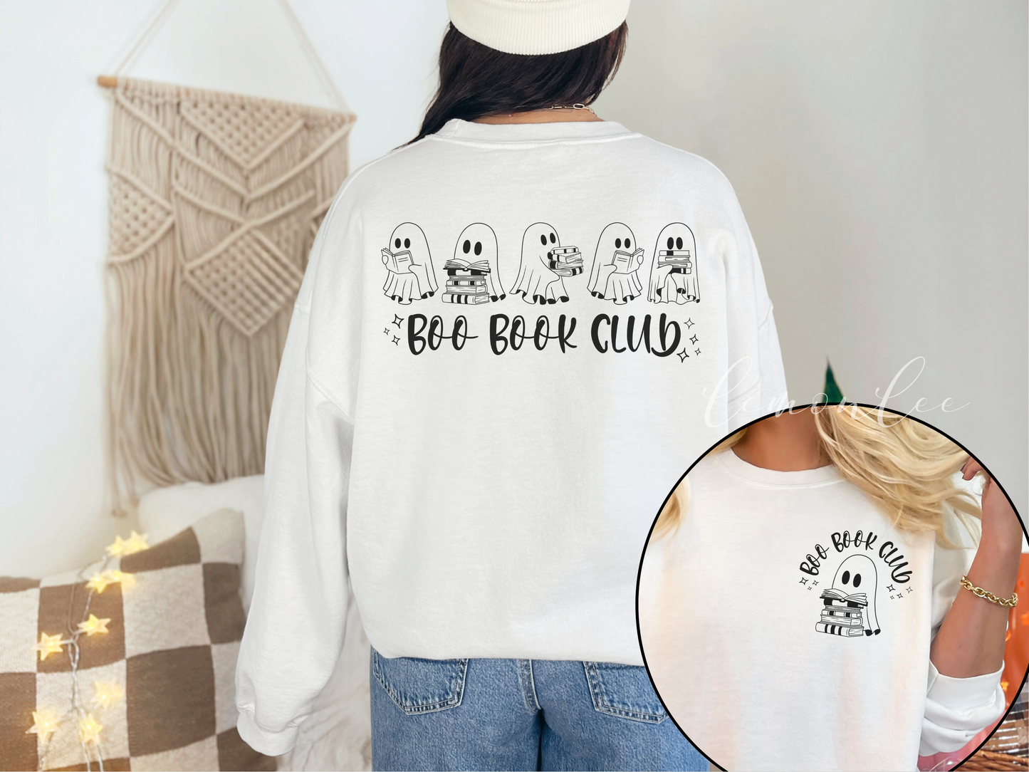Pull Boo Book Club - Pulls de couleur claire