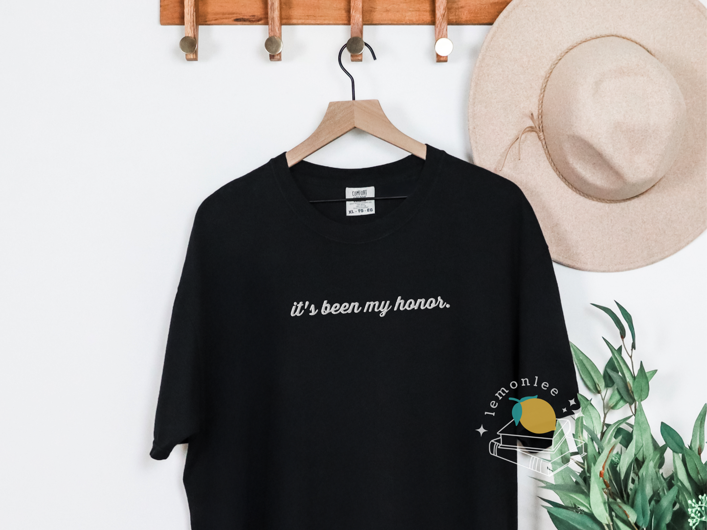 It's Been My Honor Fourth Wing Inspired Embroidered Comfort Colors Tee