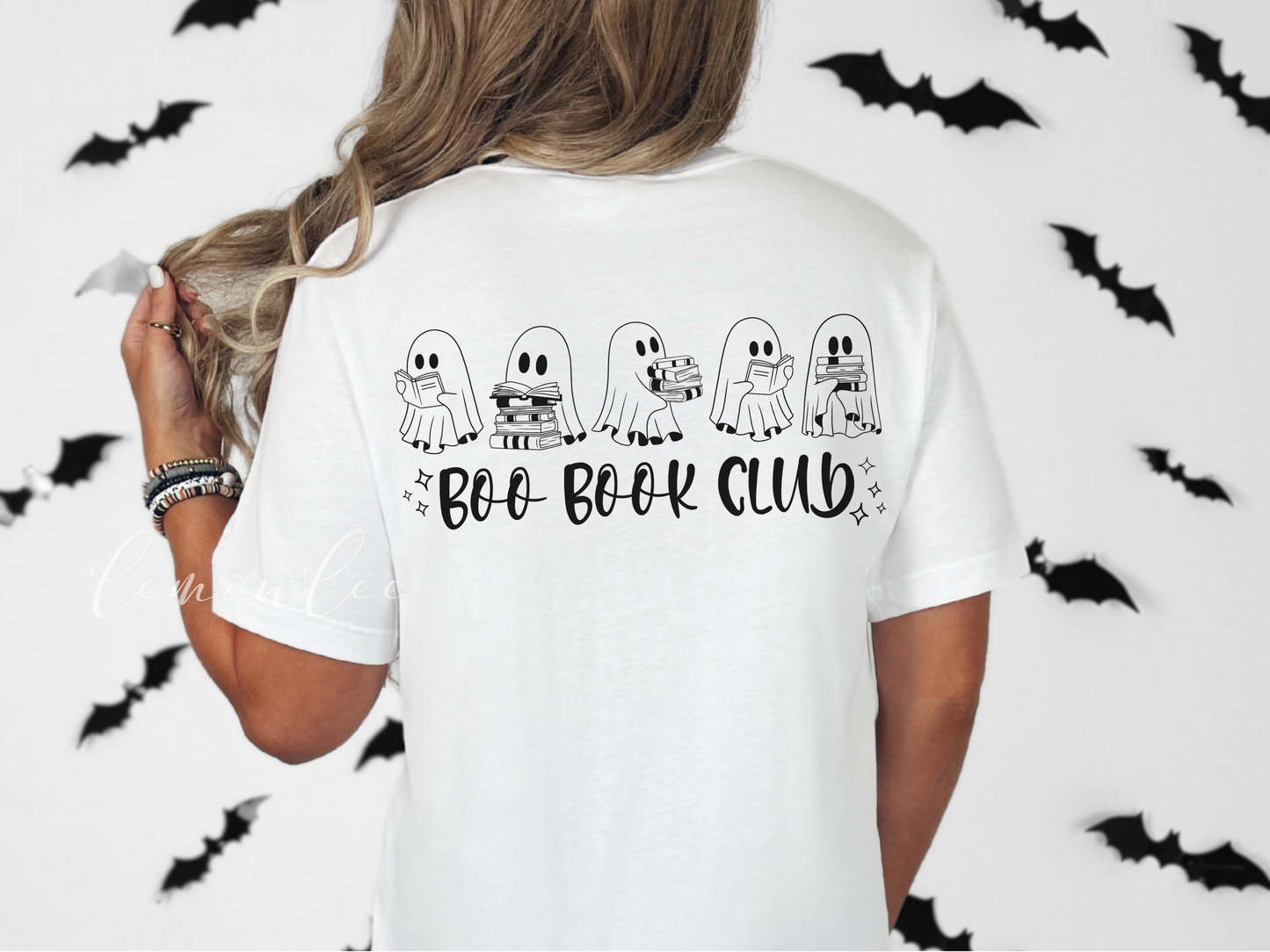 Boo Book Club Crewneck Shirt - Light Color Shirts