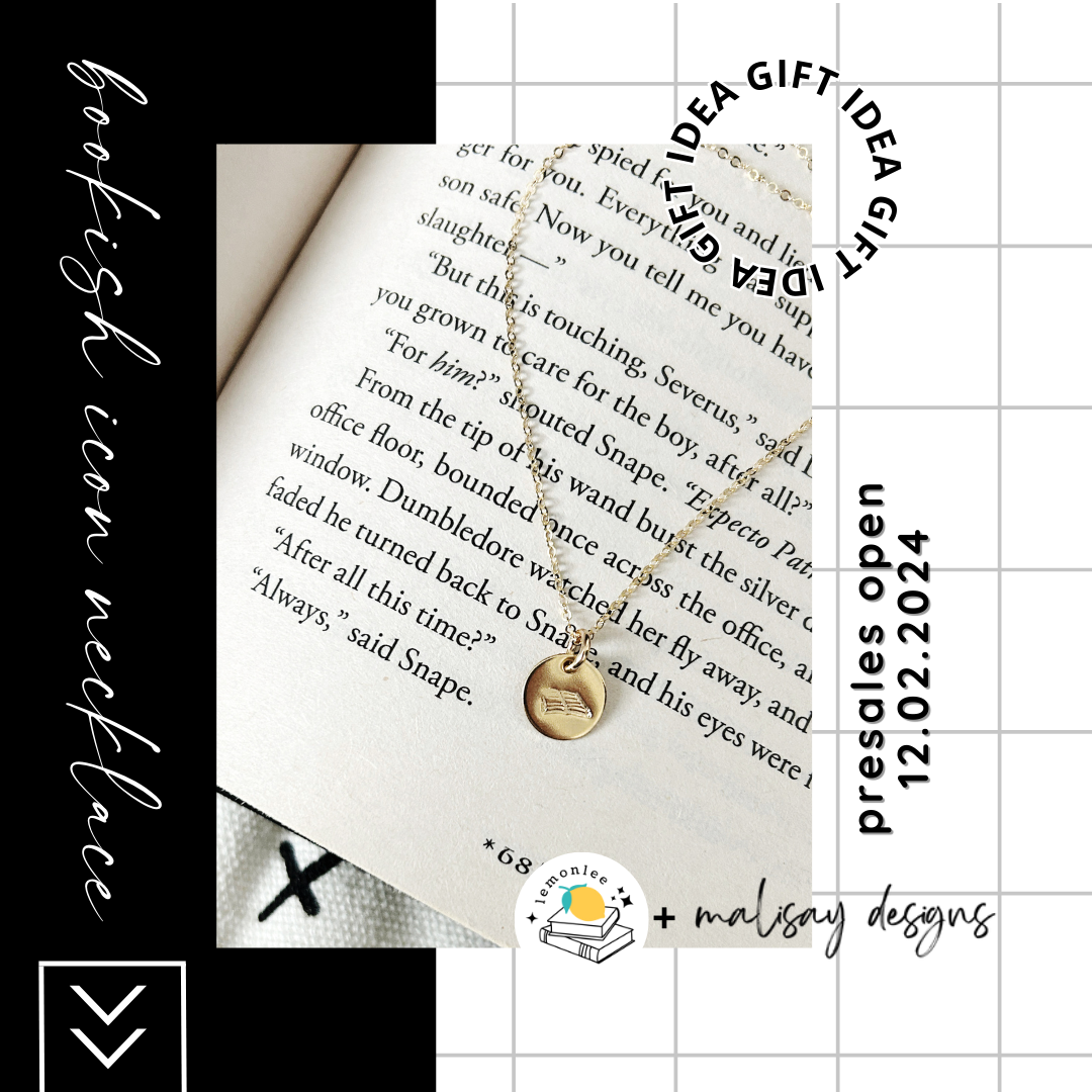 Bookish Icon Necklace - Gold or Silver - Perfect for Gifting!