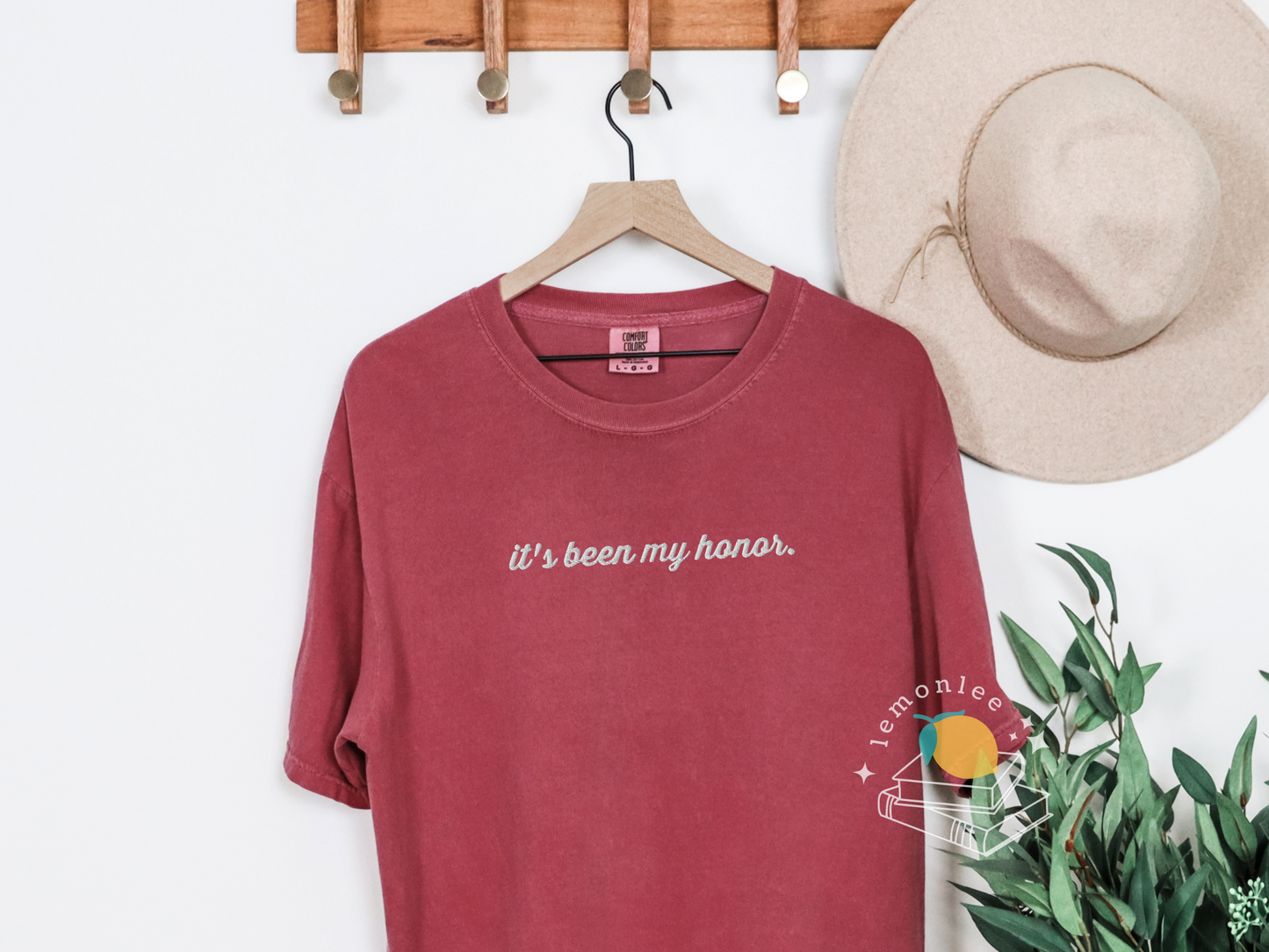 It's Been My Honor Fourth Wing Inspired Embroidered Comfort Colors Tee