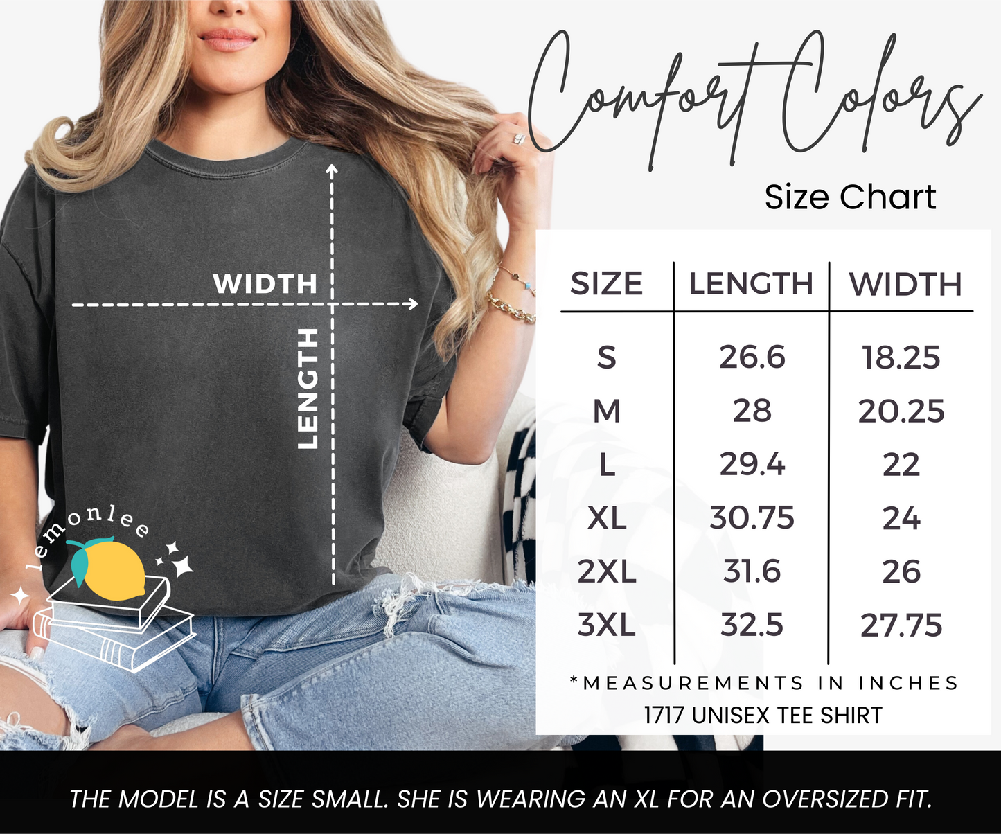 Read Books. Be Kind. Stay Weird. Embroidered Comfort Colors Tee