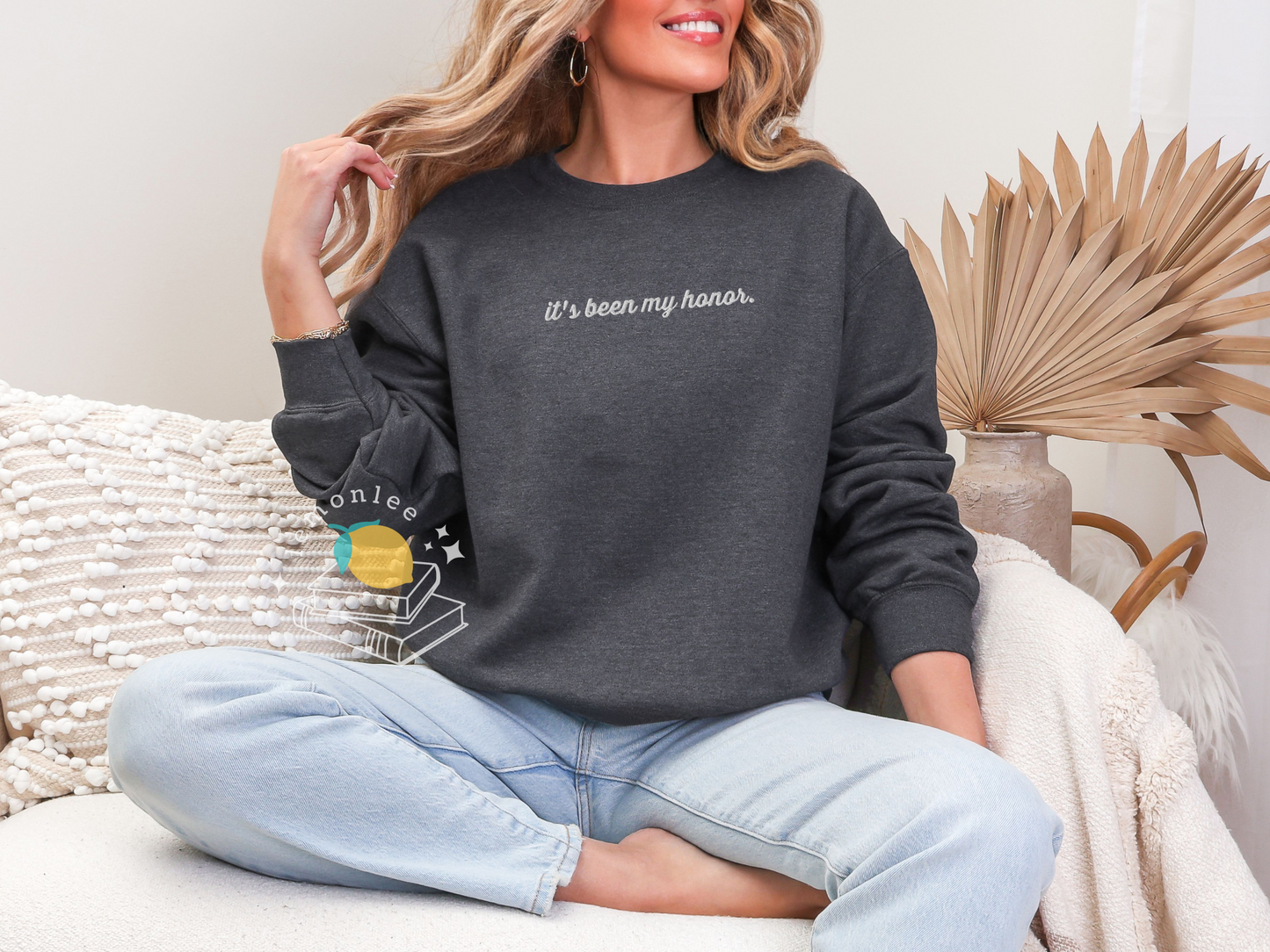 It's Been My Honor Embroidered Crewneck Sweater