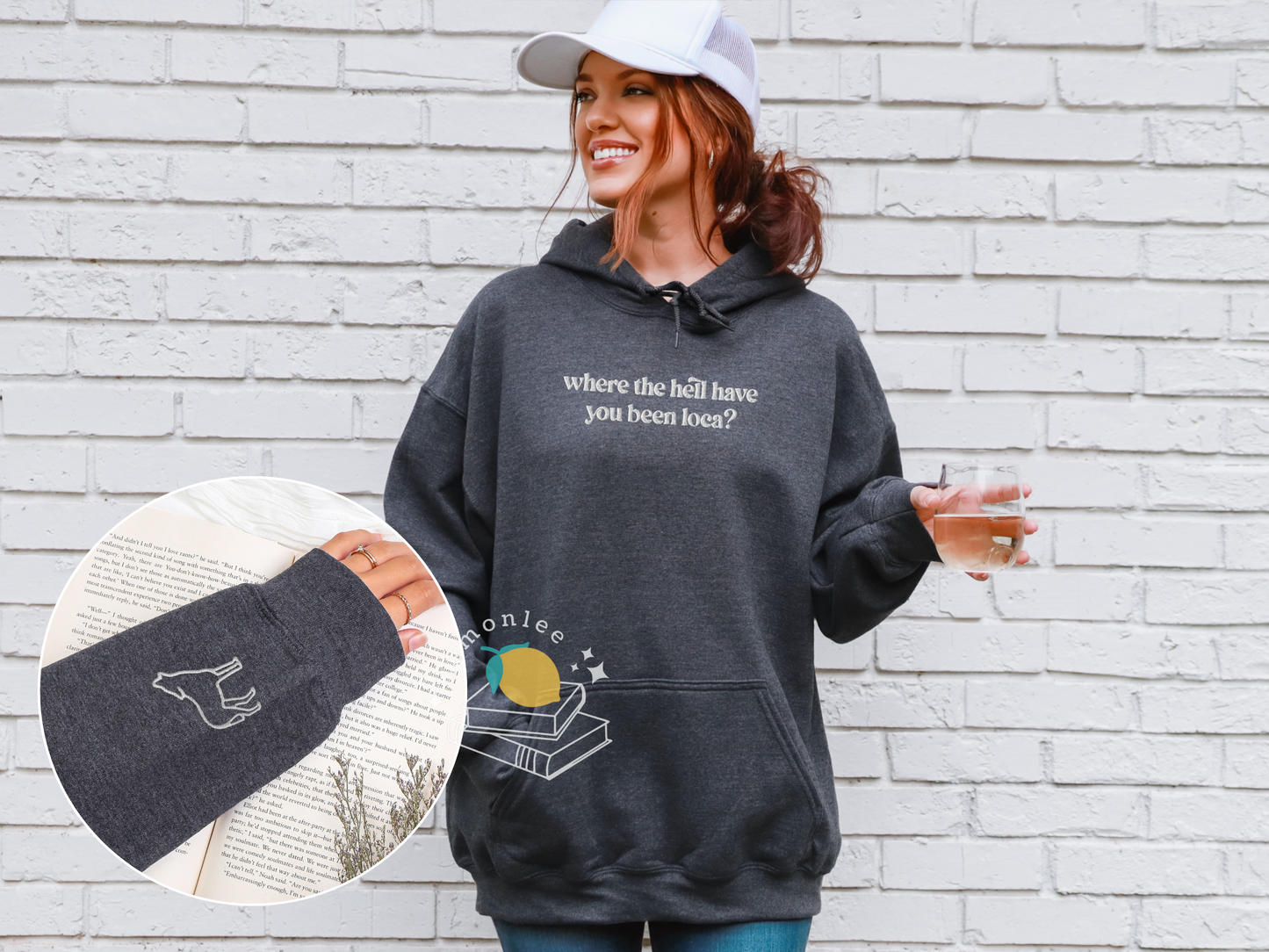 Twilight Loca Embroidered Cozy Bookish Hoodie