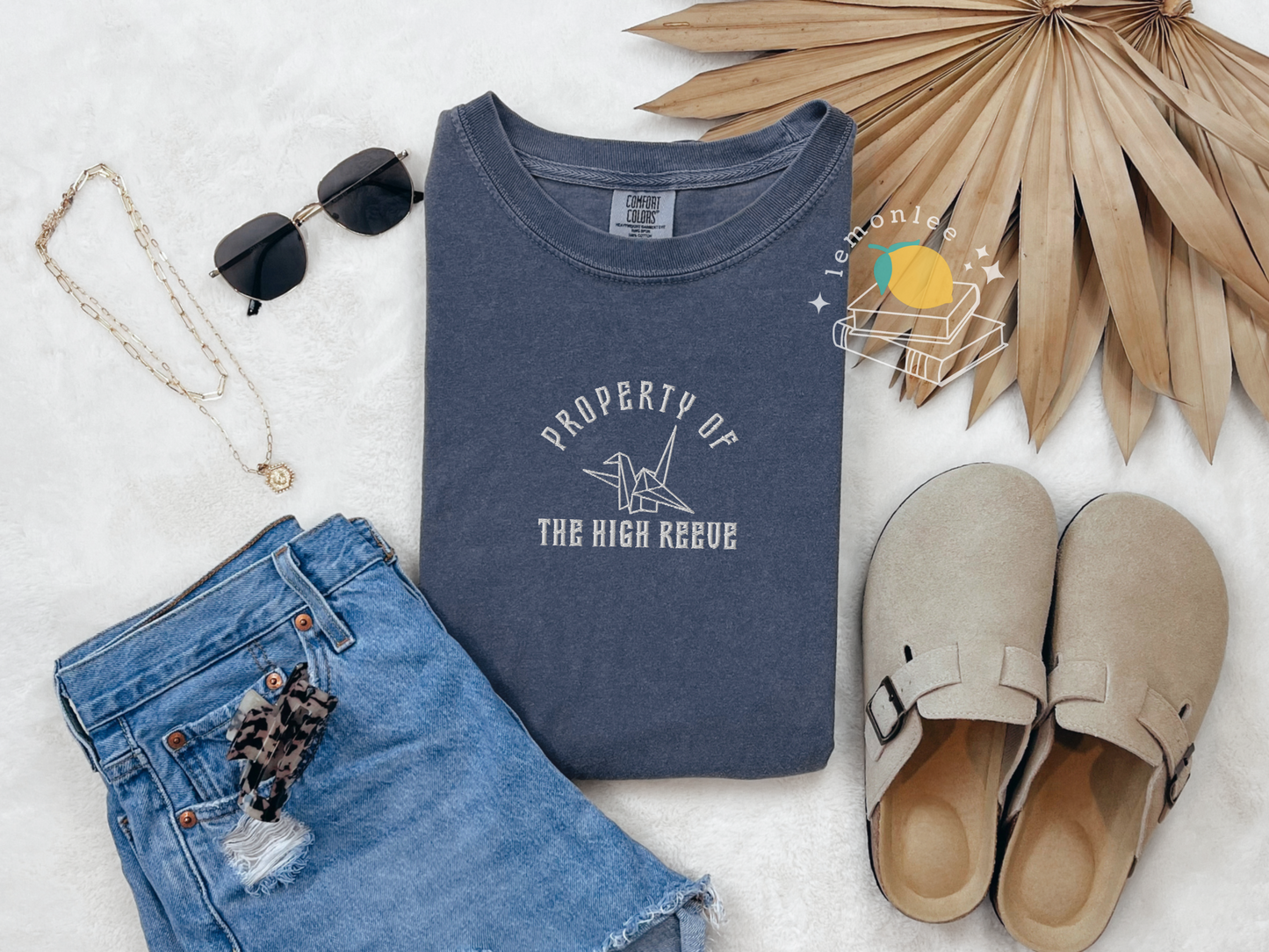 Cutesy Property of the High Reeve Embroidered Comfort Colors Tee