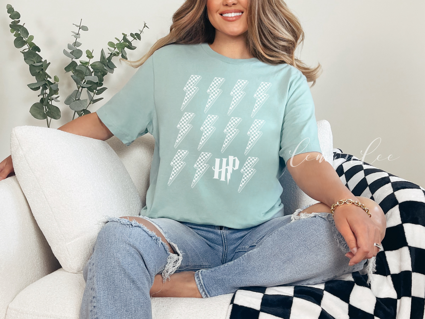 T-shirt HP Lighting Bolts Soft Style - T-shirts de couleur foncée
