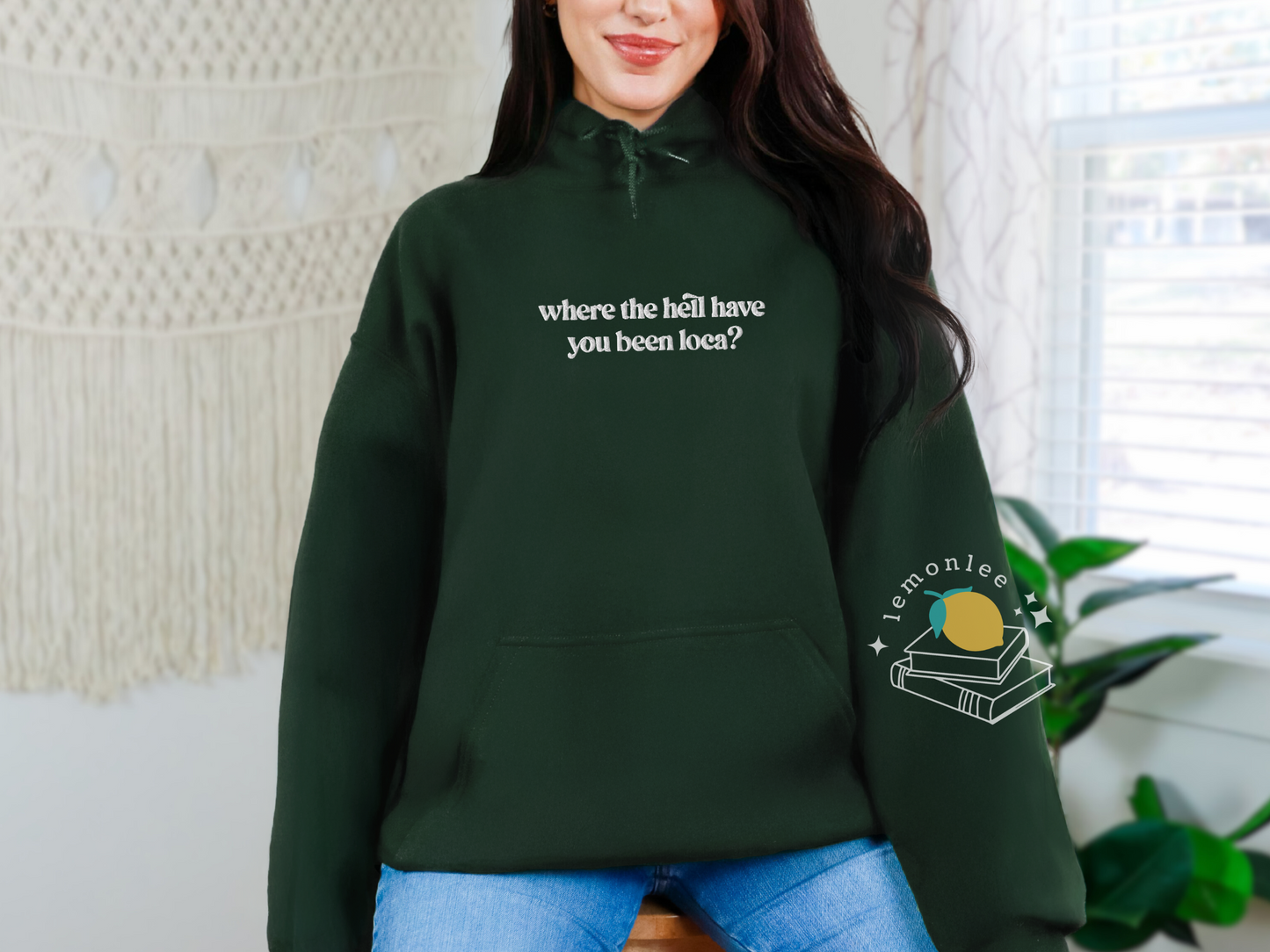 Twilight Loca Embroidered Cozy Bookish Hoodie