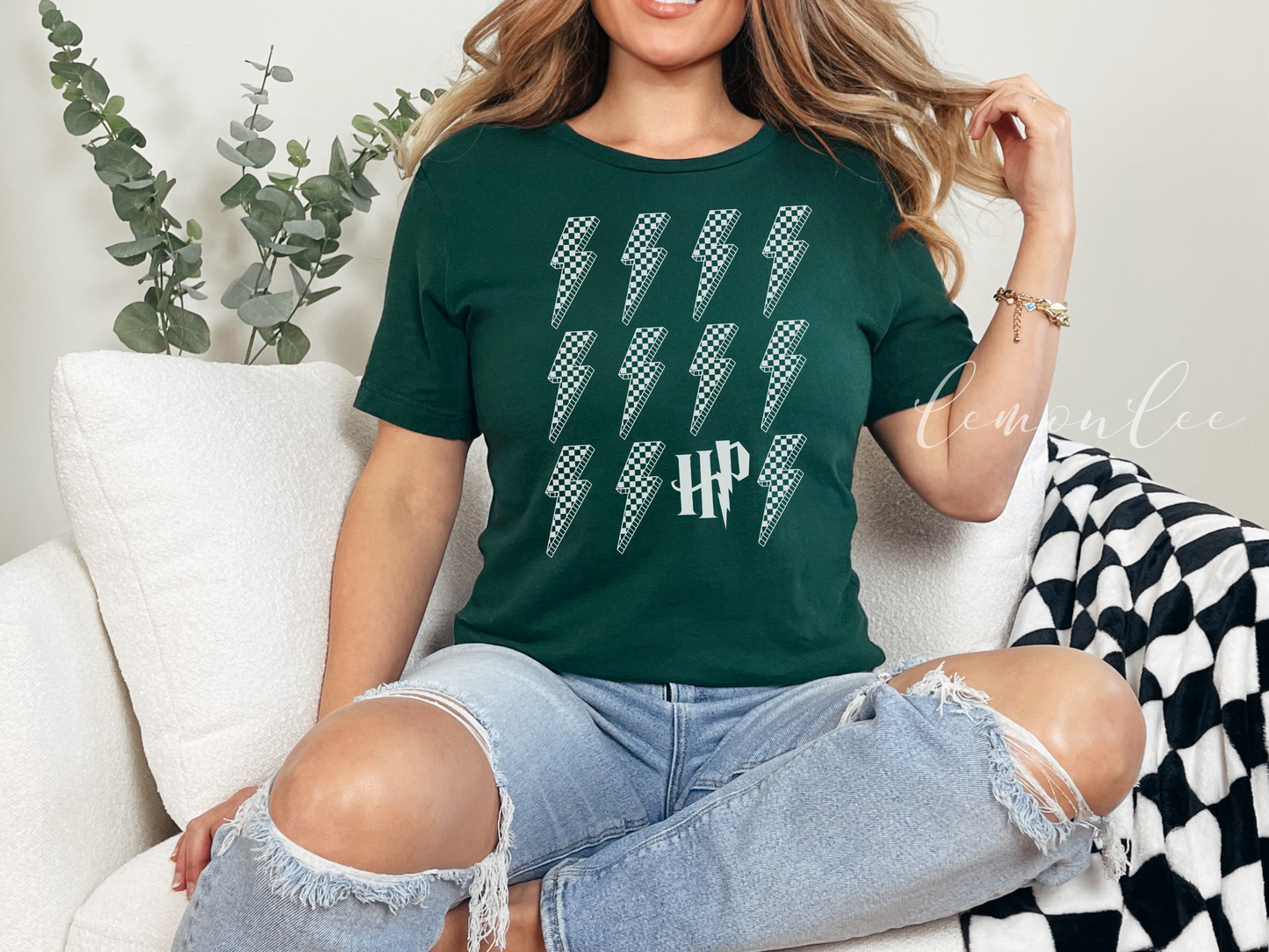 T-shirt HP Lighting Bolts Soft Style - T-shirts de couleur foncée