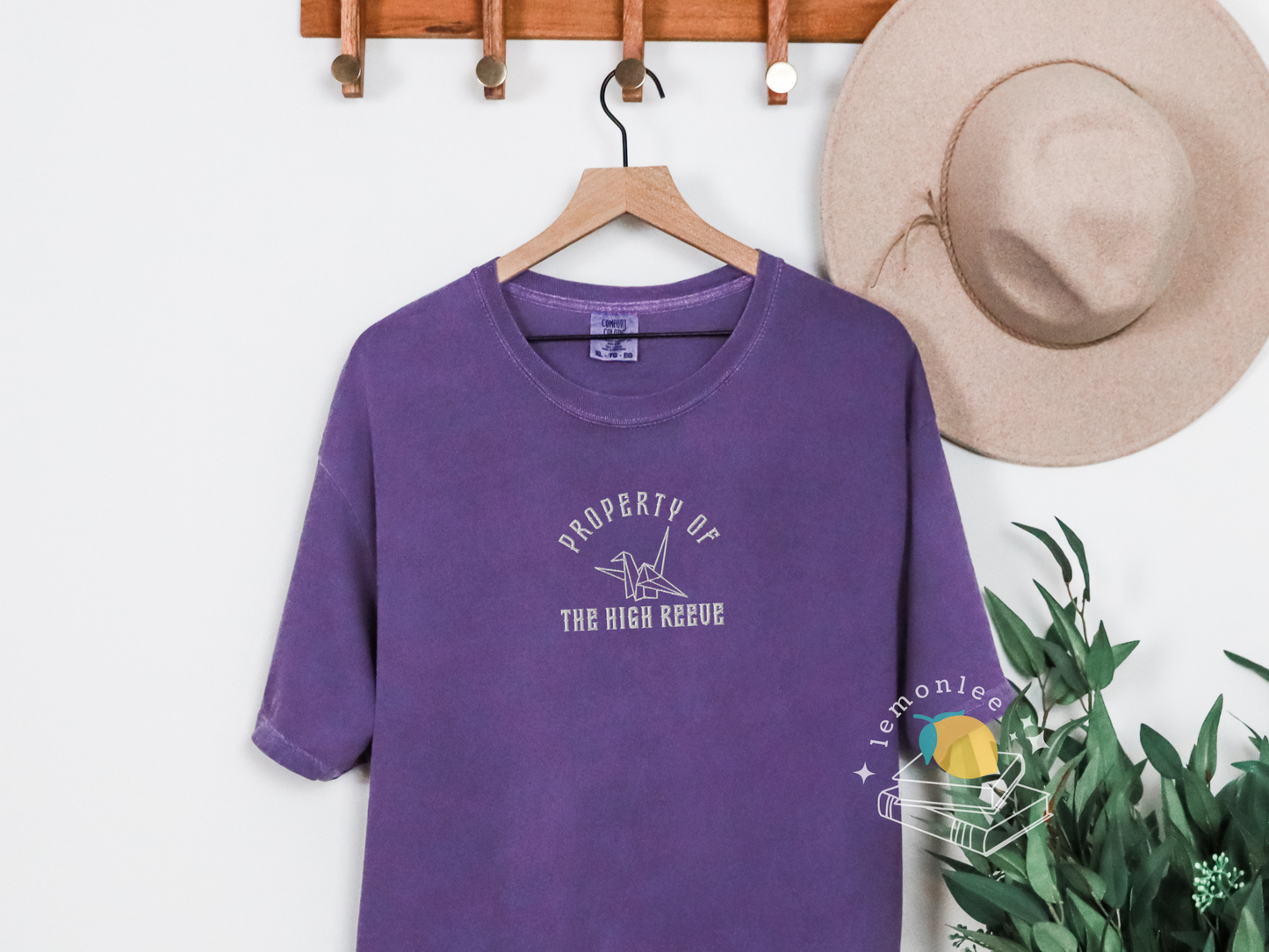 Cutesy Property of the High Reeve Embroidered Comfort Colors Tee