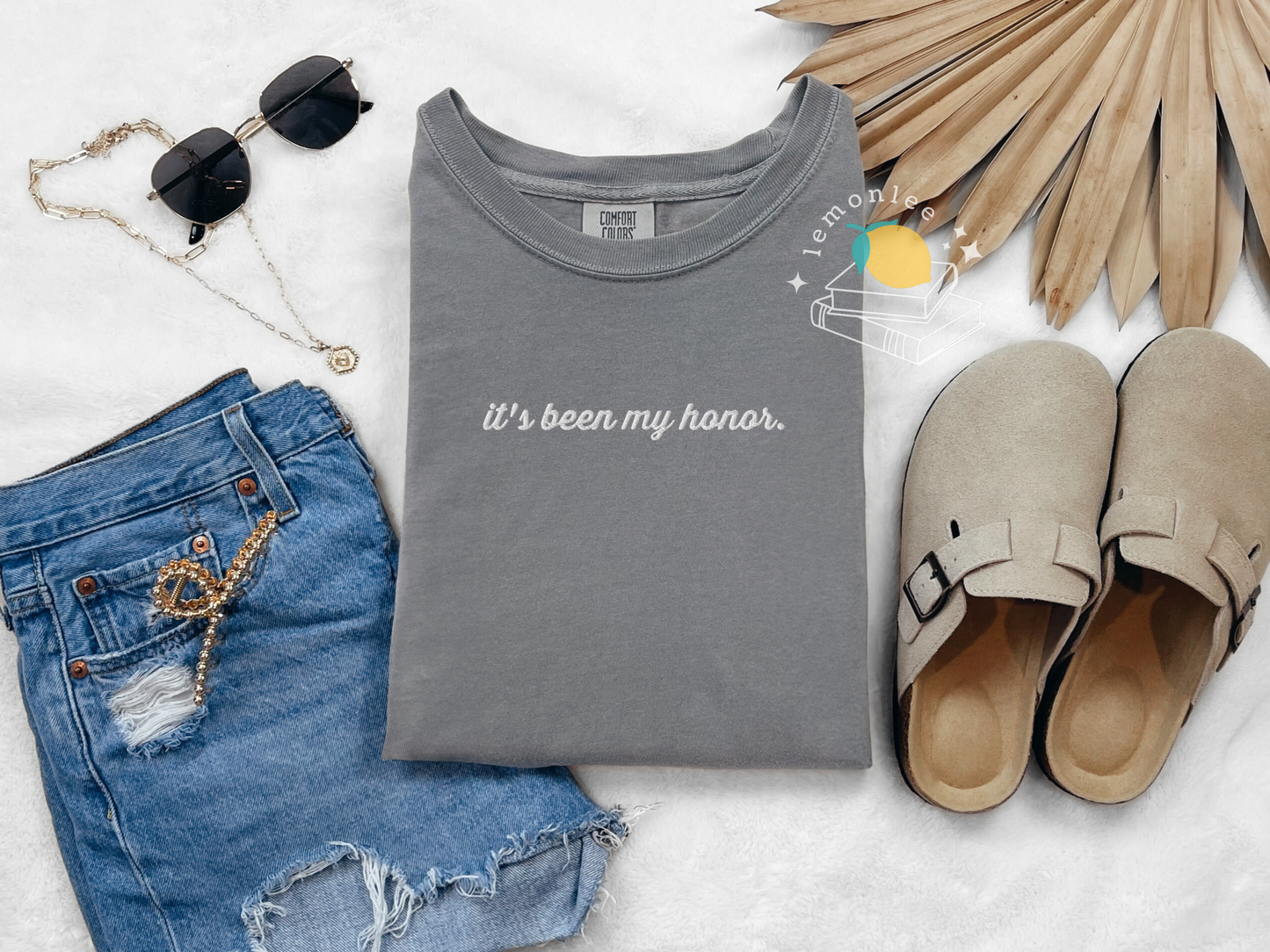 It's Been My Honor Fourth Wing Inspired Embroidered Comfort Colors Tee