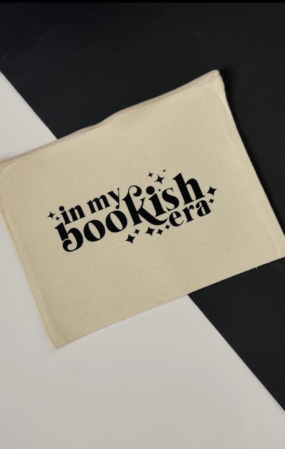 In My Bookish Era Canvas Zipper Pouch