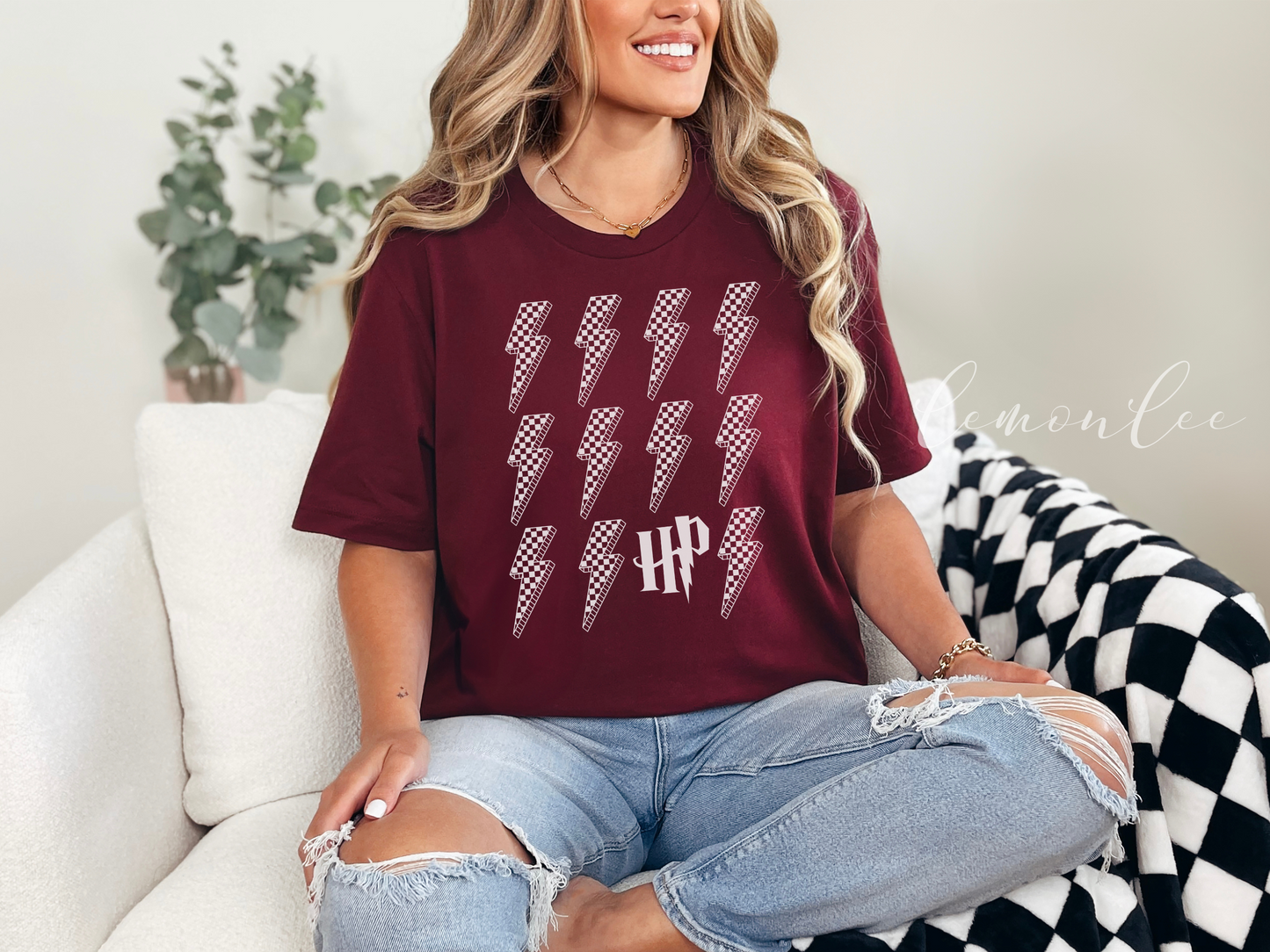 T-shirt HP Lighting Bolts Soft Style - T-shirts de couleur foncée
