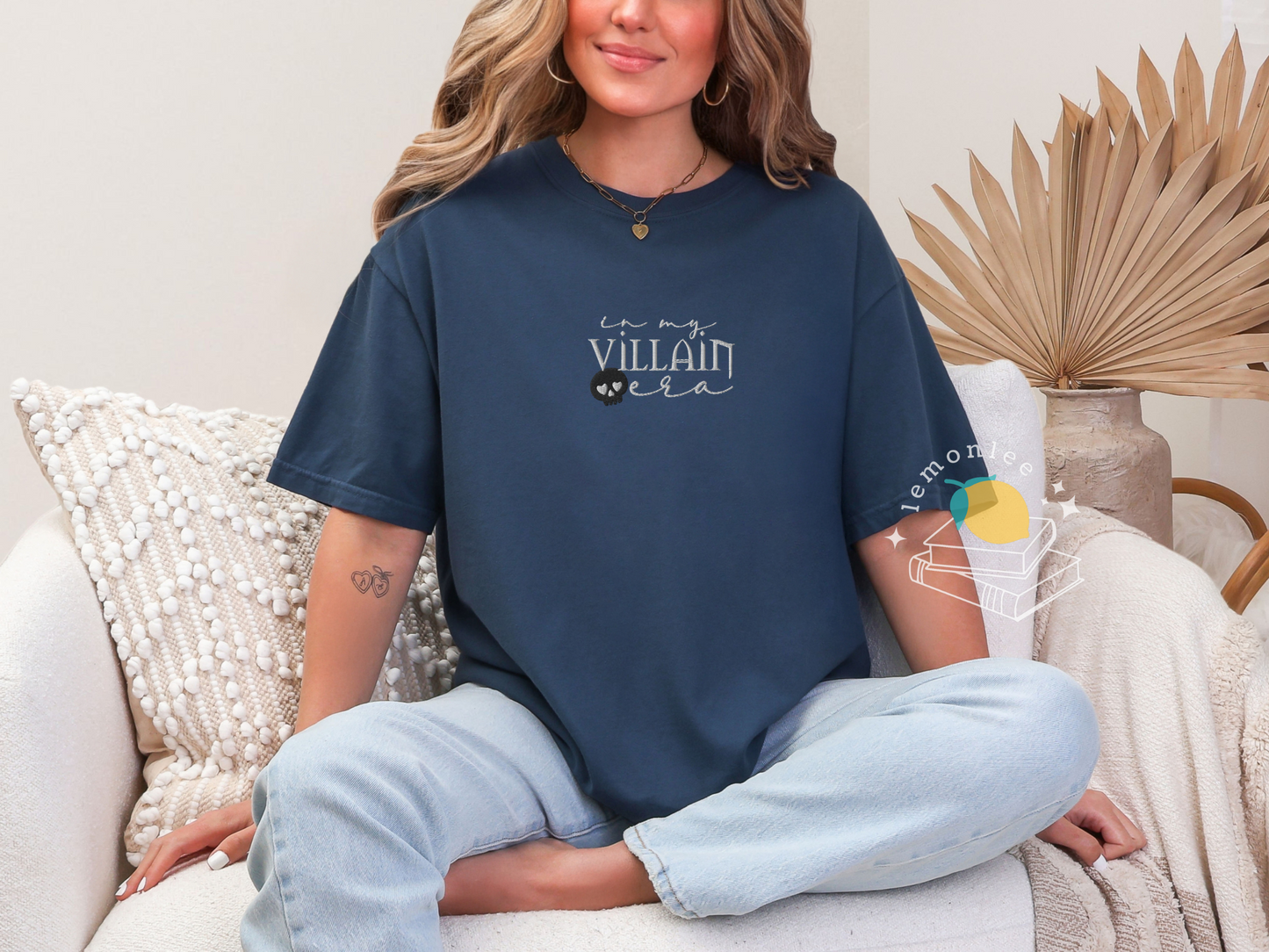 In My Villain Era Embroidered Comfort Colors Tee