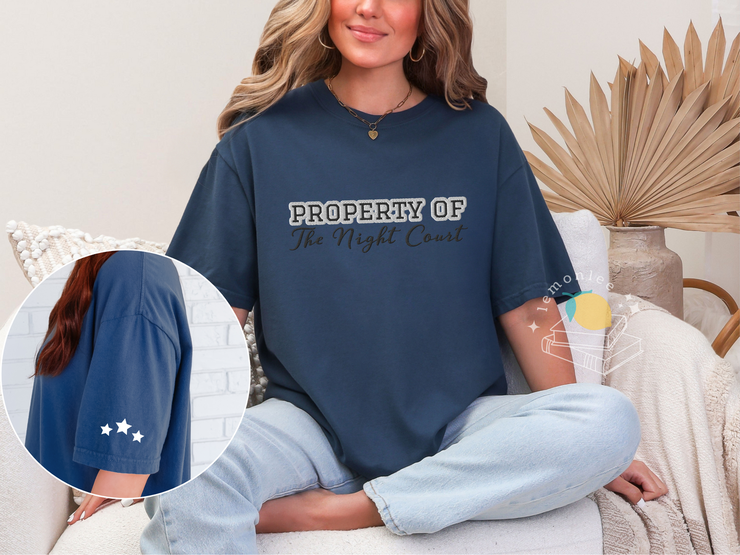 Property of the Night Court Embroidered Comfort Colors Tee