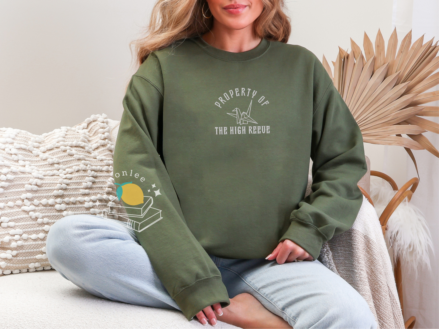 Cutesy Property of the High Reeve Embroidered Crewneck Sweater