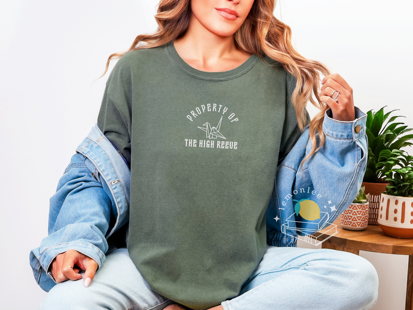 Cutesy Property of the High Reeve Embroidered Comfort Colors Tee