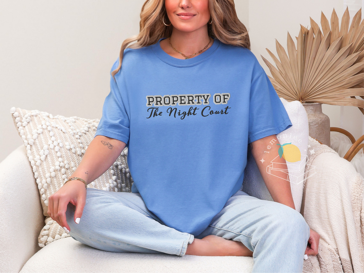 Property of the Night Court Embroidered Comfort Colors Tee