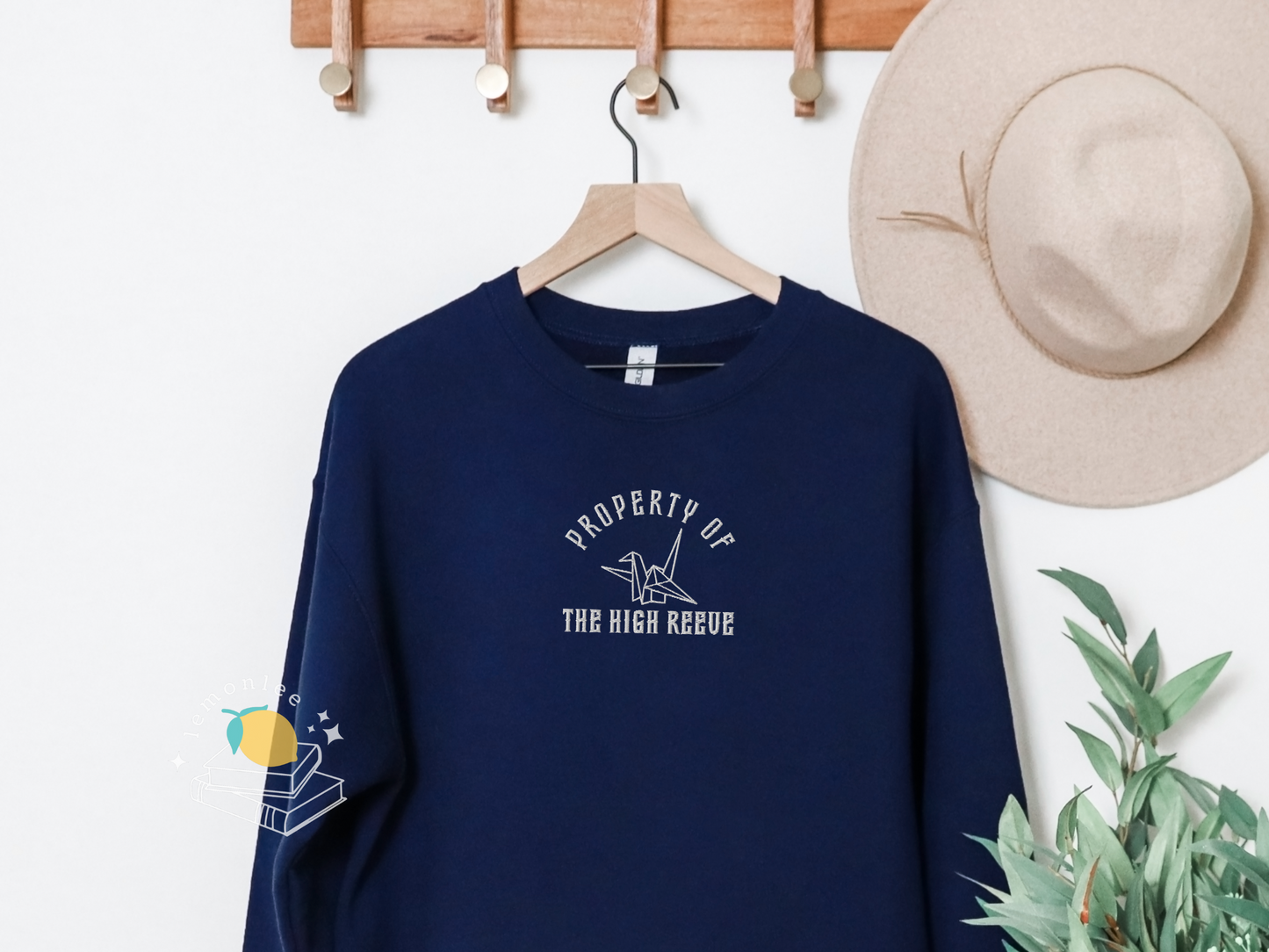 Cutesy Property of the High Reeve Embroidered Crewneck Sweater