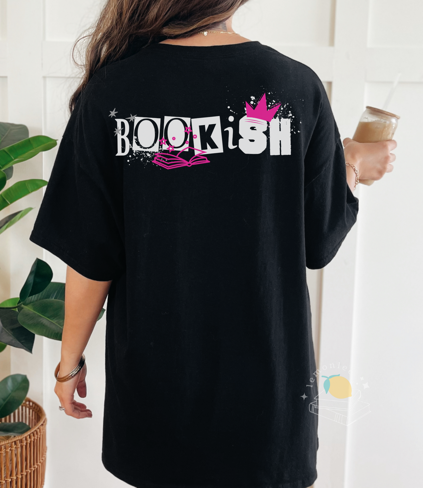 Bookish Punk Pink Crewneck Shirt