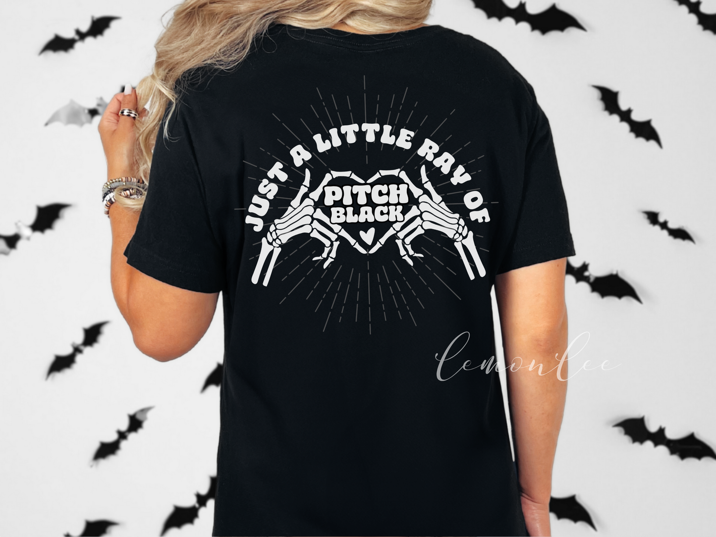 T-shirt ras du cou Just a Ray of Pitch Black
