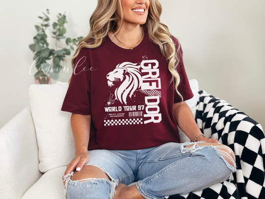 Rock Hogwarts Houses - Gryffindor House - Bella + Canvas Soft Shirt Dark Color Options