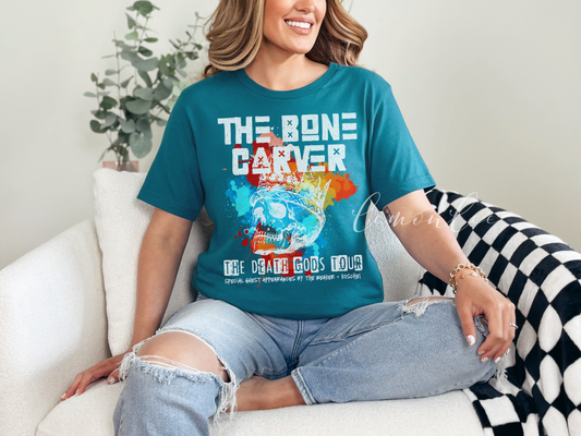The Bone Carver Death Gods Tour Bella + Canvas Shirt
