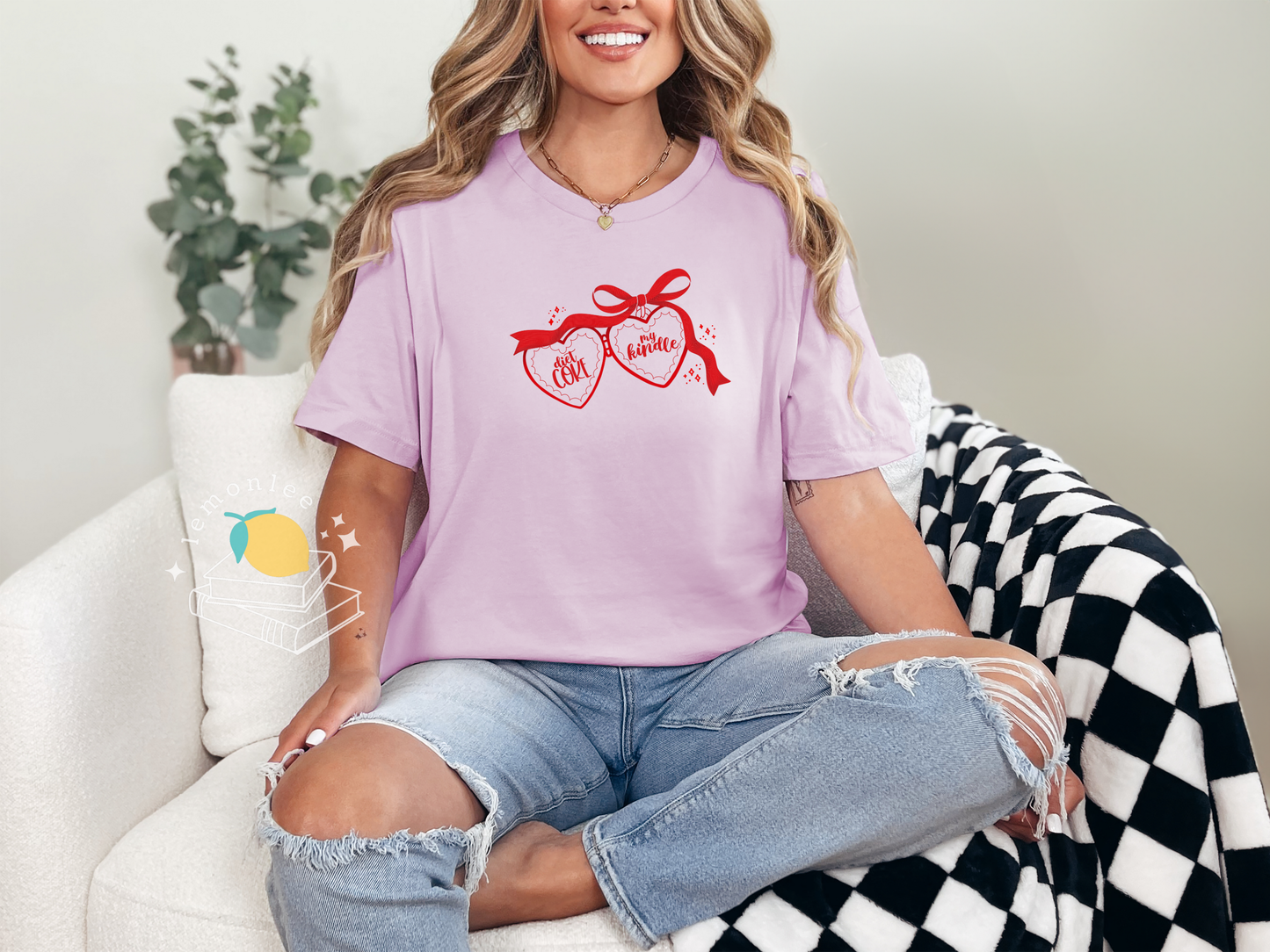 Heart Locket Tee - Diet Coke + My Kindle