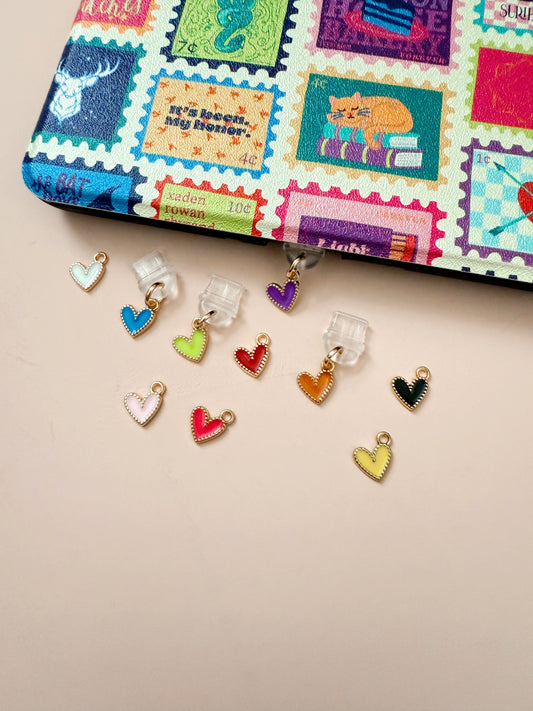 Kindle Dust Plug Charm - USB-C Kindle Charm - Mini Heart