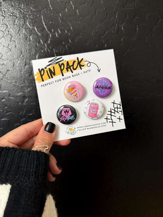 Button Pin Pack - KPop Hunters Set