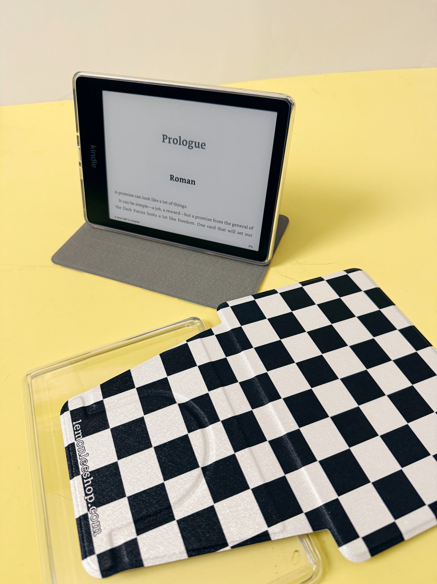 Why Choose Kindle Case with Detachable Cover + Clear Back - Classic Checkers - 11th + 12th Gen Paperwhite and Kindle Basic