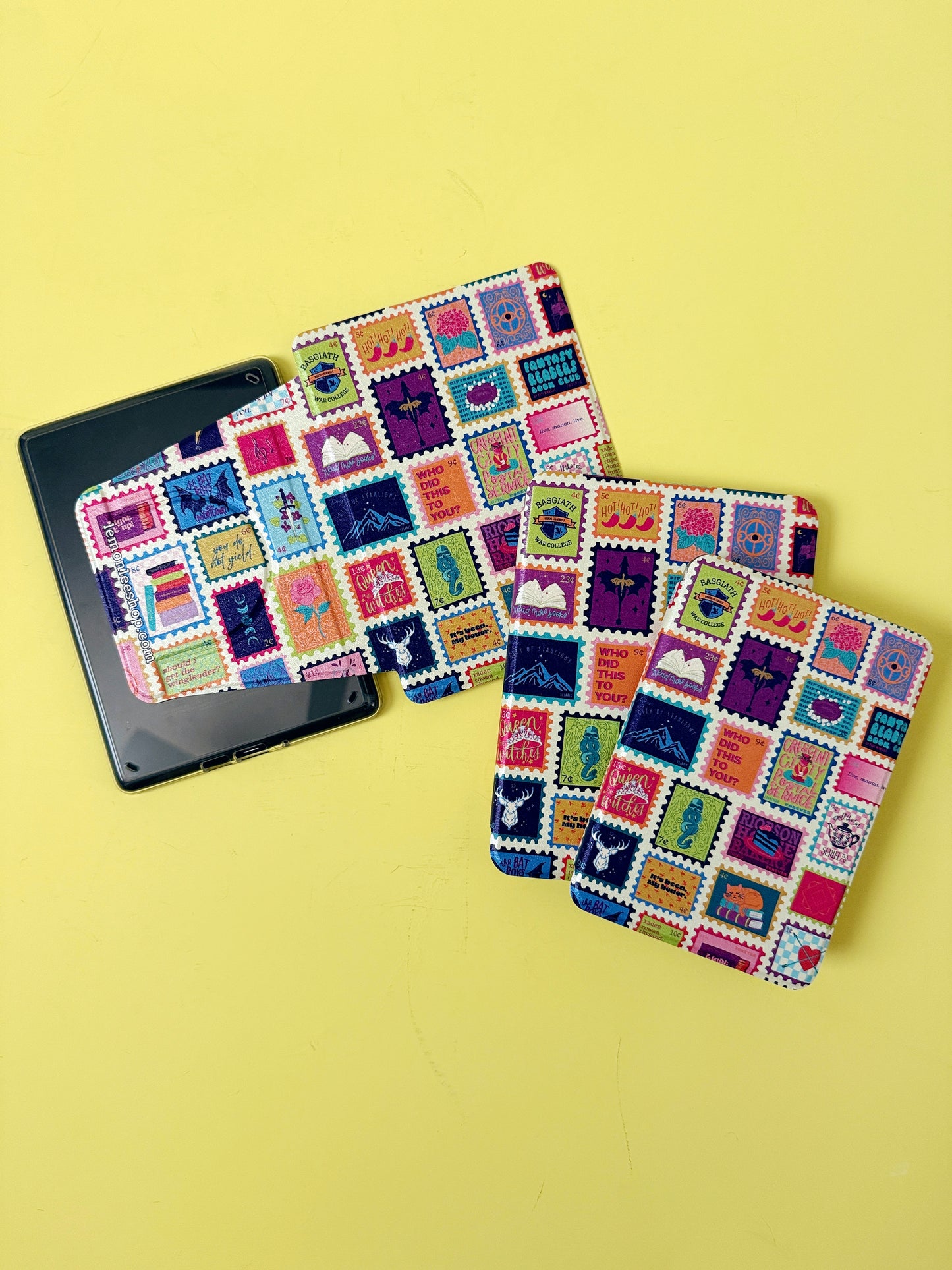 Why Choose Kindle Case with Detachable Cover + Clear Back - Fantasy Stamps - 11th + 12th Gen Paperwhite and Kindle Basic