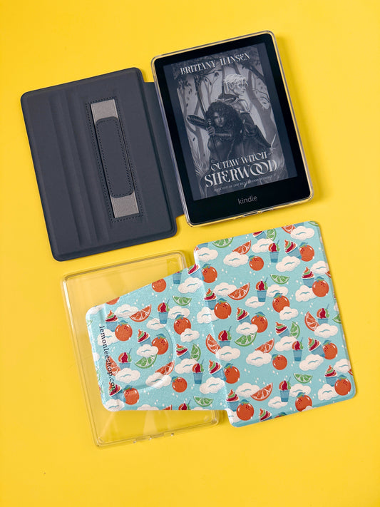 Étui Kindle The Best of Both avec dos transparent et sangle de protection - Classic Checkers - Kindle 6,8" Paperwhite