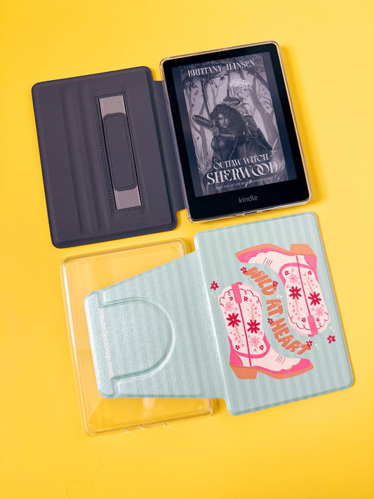Étui Kindle The Best of Both avec dos transparent et sangle de protection - Classic Checkers - Kindle 6,8" Paperwhite