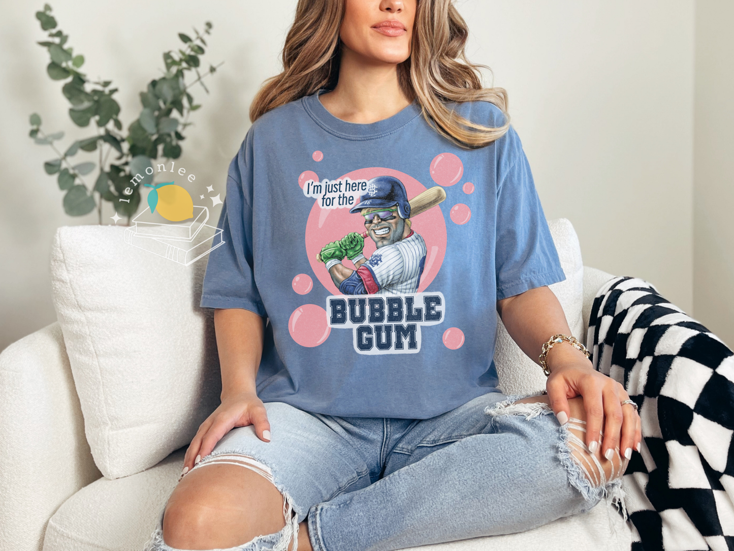 Just Here for the Gum Comfort Colors Tee