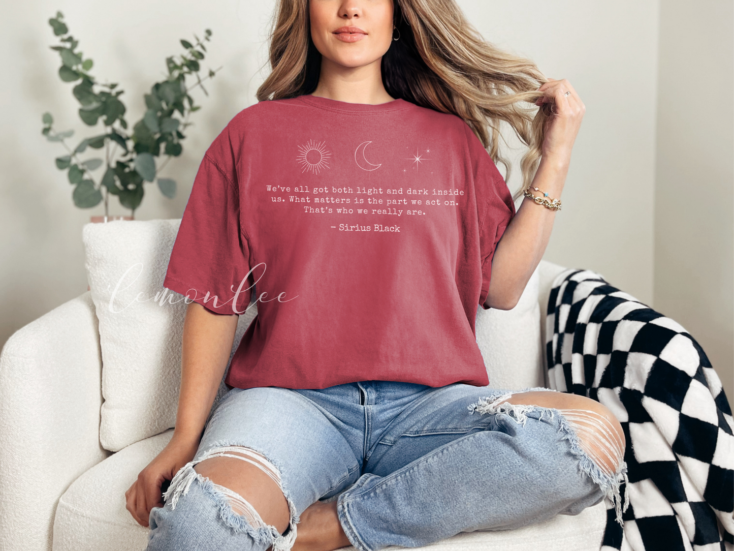 Sirius Black Light and Darkness Quote COMFORT COLORS Relaxed Style Shirt - Dark Color Options