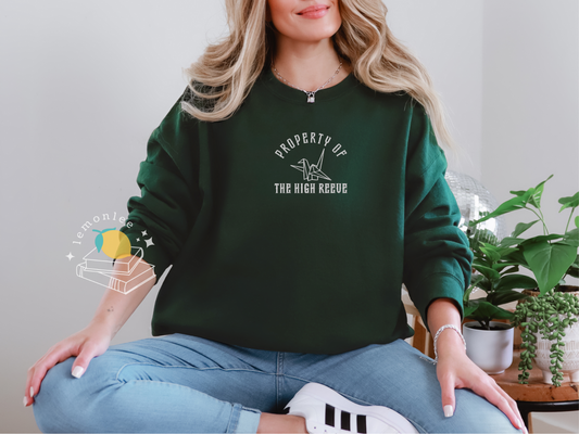 Cutesy Property of the High Reeve Embroidered Crewneck Sweater