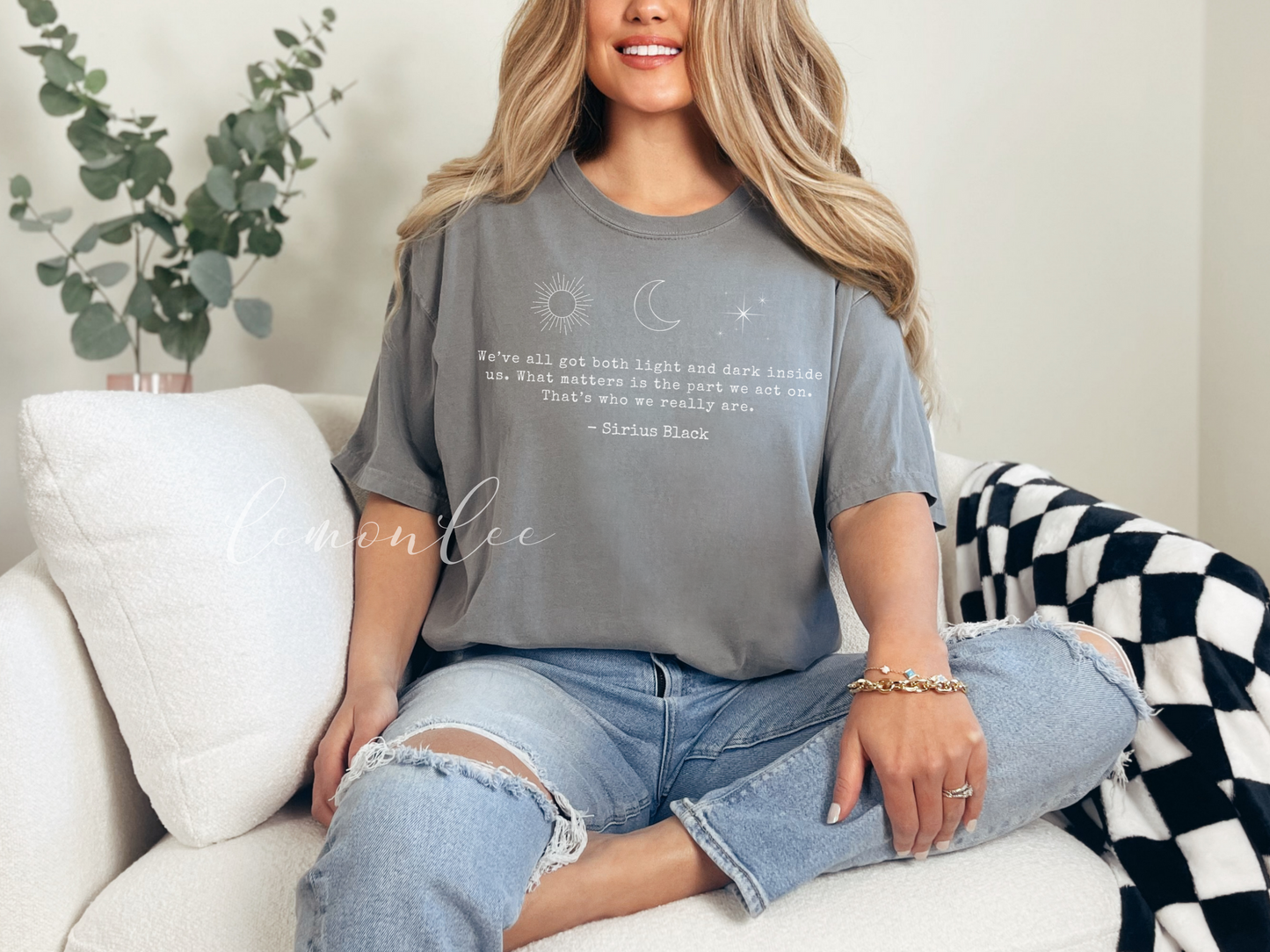 Sirius Black Light and Darkness Quote COMFORT COLORS Relaxed Style Shirt - Dark Color Options