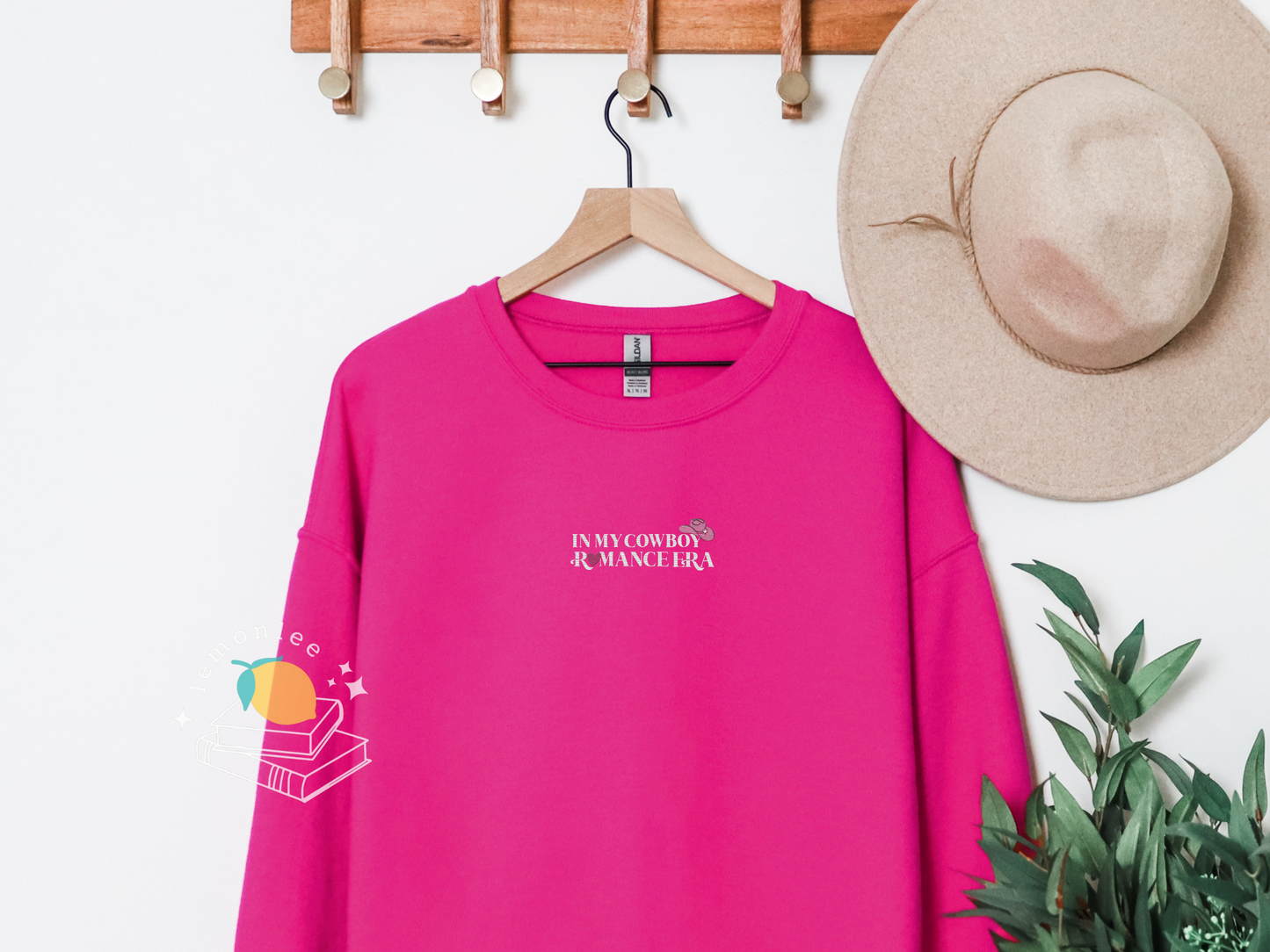 In My Cowboy Romance Era Embroidered Crewneck Sweater
